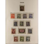 SPAIN 1945 - 1979 NEVER HINGED MINT COLLECTION of 1400+ stamps & 10 miniature sheets in a Davo