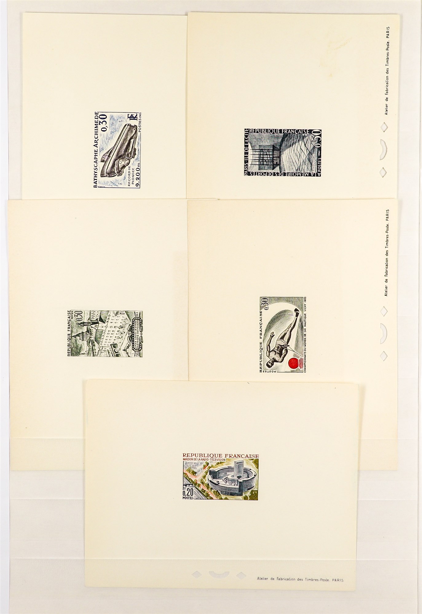 FRANCE 1960 - 1963 EPREUVES DE LUXE collection of 48 items incl 1960 Annexation of Nice and Savoy - Image 10 of 10