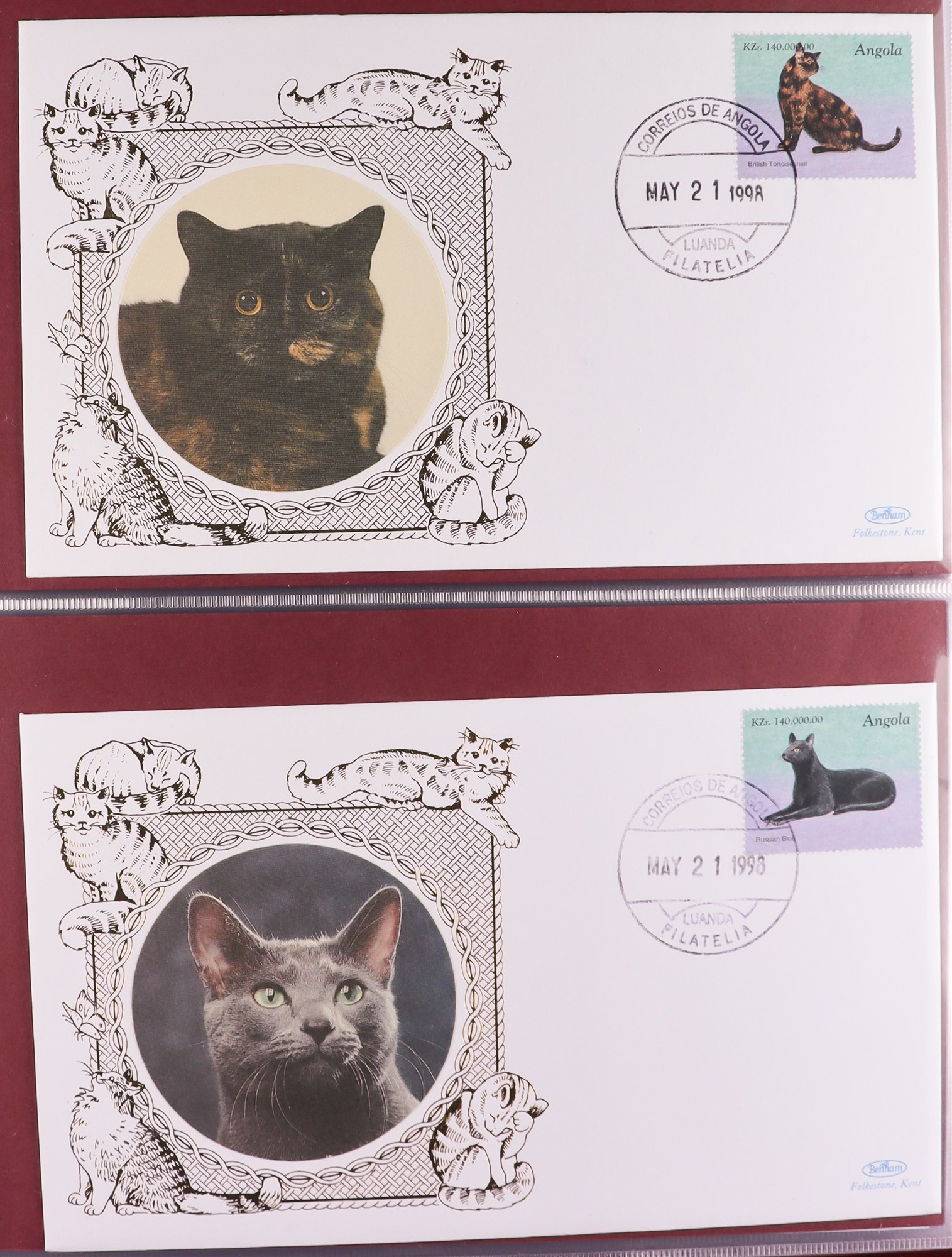 GB. COVERS & POSTAL HISTORY CATS - BENHAM COVERS COLLECTION of 100 different 1994 - 1999 Benham - Image 3 of 4