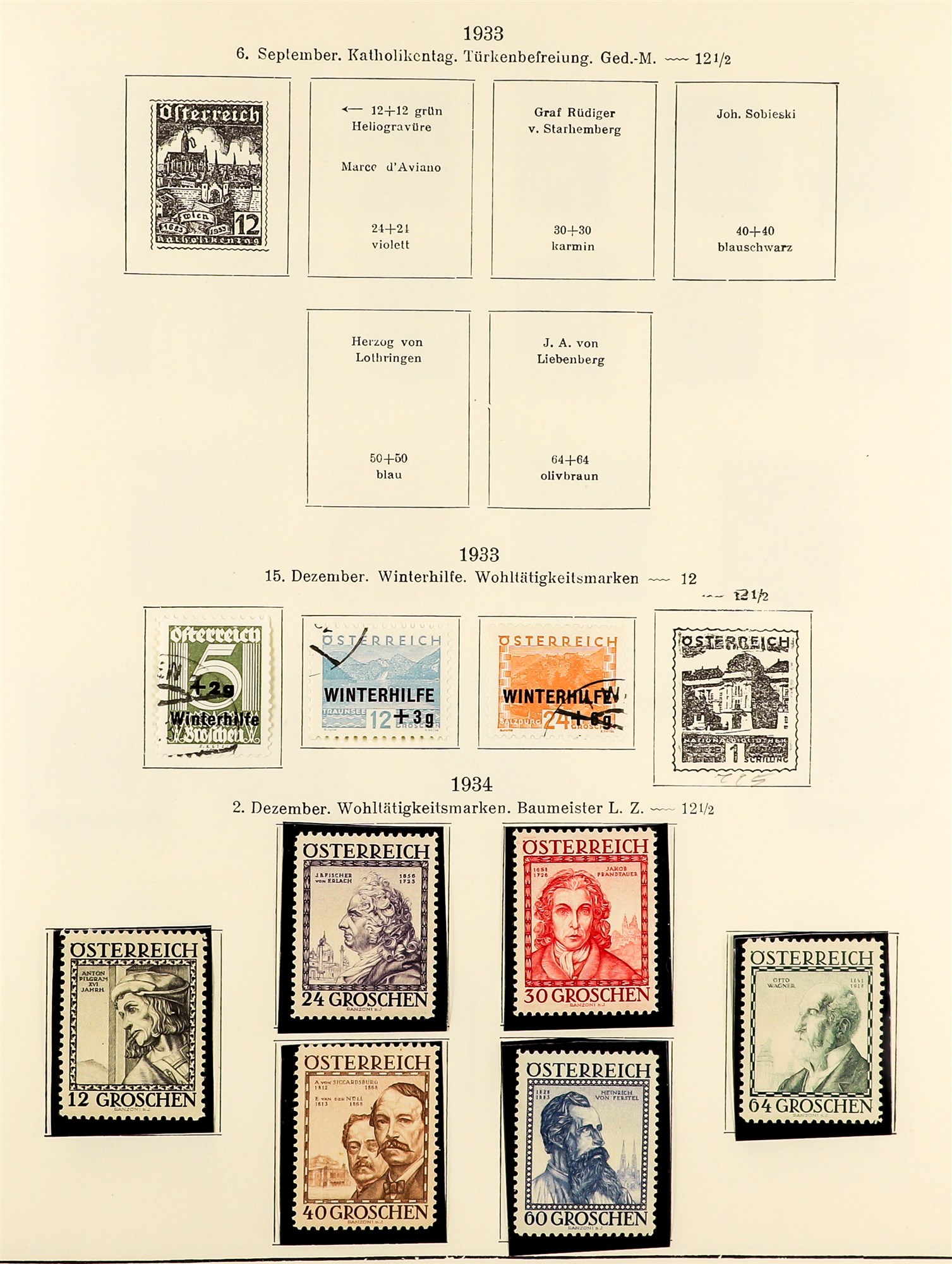 AUSTRIA 1918 - 1937 REPUBLIC COLLECTION of chiefly mint / never hinged mint sets in album incl - Image 19 of 22