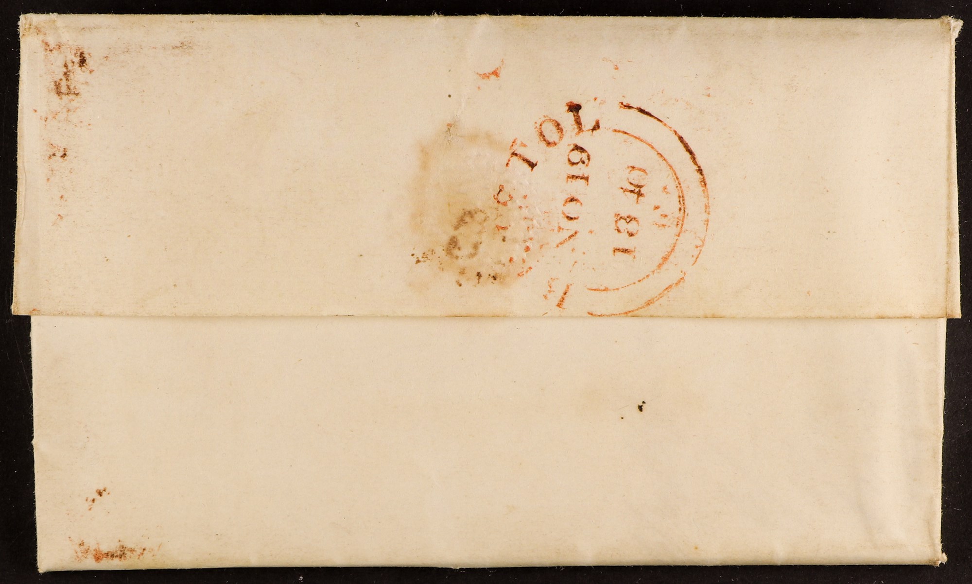 GB.PENNY BLACKS 1840 (19 Nov) entire letter to Rowden, bearing 1d Penny Black 'DA' plate 2 (SG 2) - Image 2 of 2