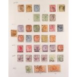 MAURITIUS 1879 - 1967 COLLECTION of around 275 used stamps on album pages, stc £1800+.