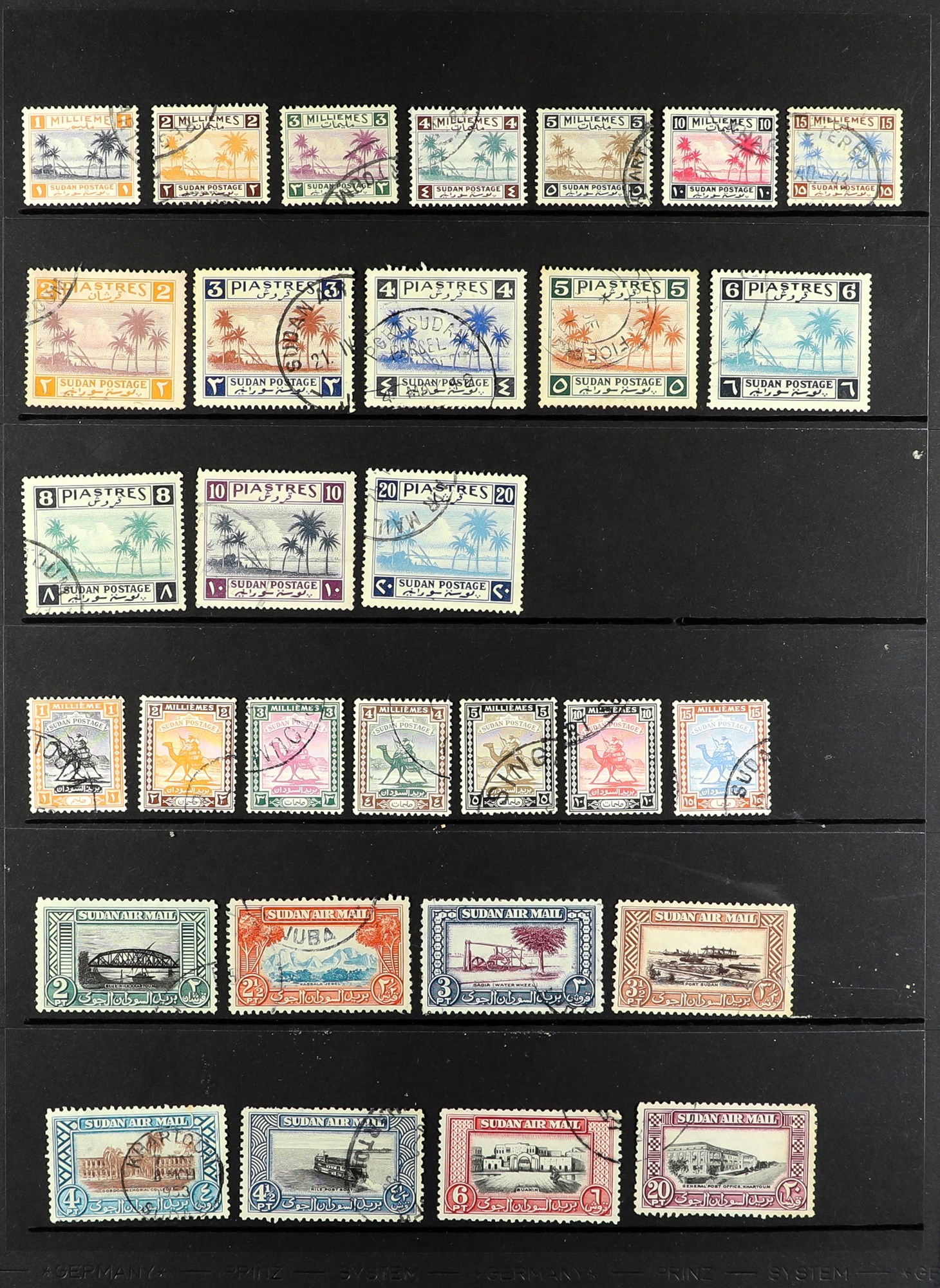 SUDAN 1897 - 1961 FINE USED COLLECTION of 150+ stamps on protective pages, includes the 1897, - Image 4 of 6