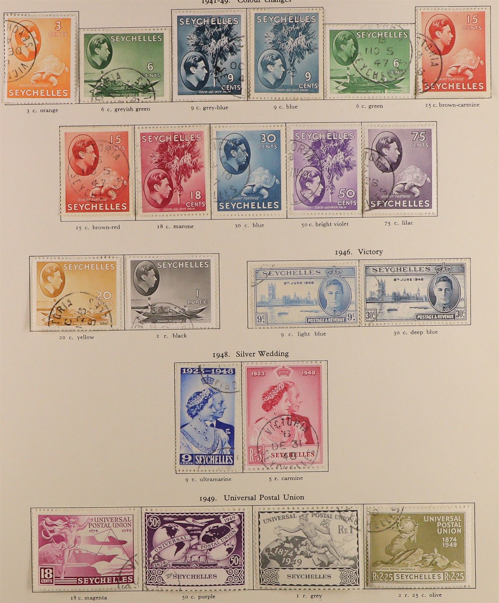 COLLECTIONS & ACCUMULATIONS COMMONWEALTH KING GEORGE VI VERY FINE USED COLLECTION in 3 well-filled - Image 39 of 48
