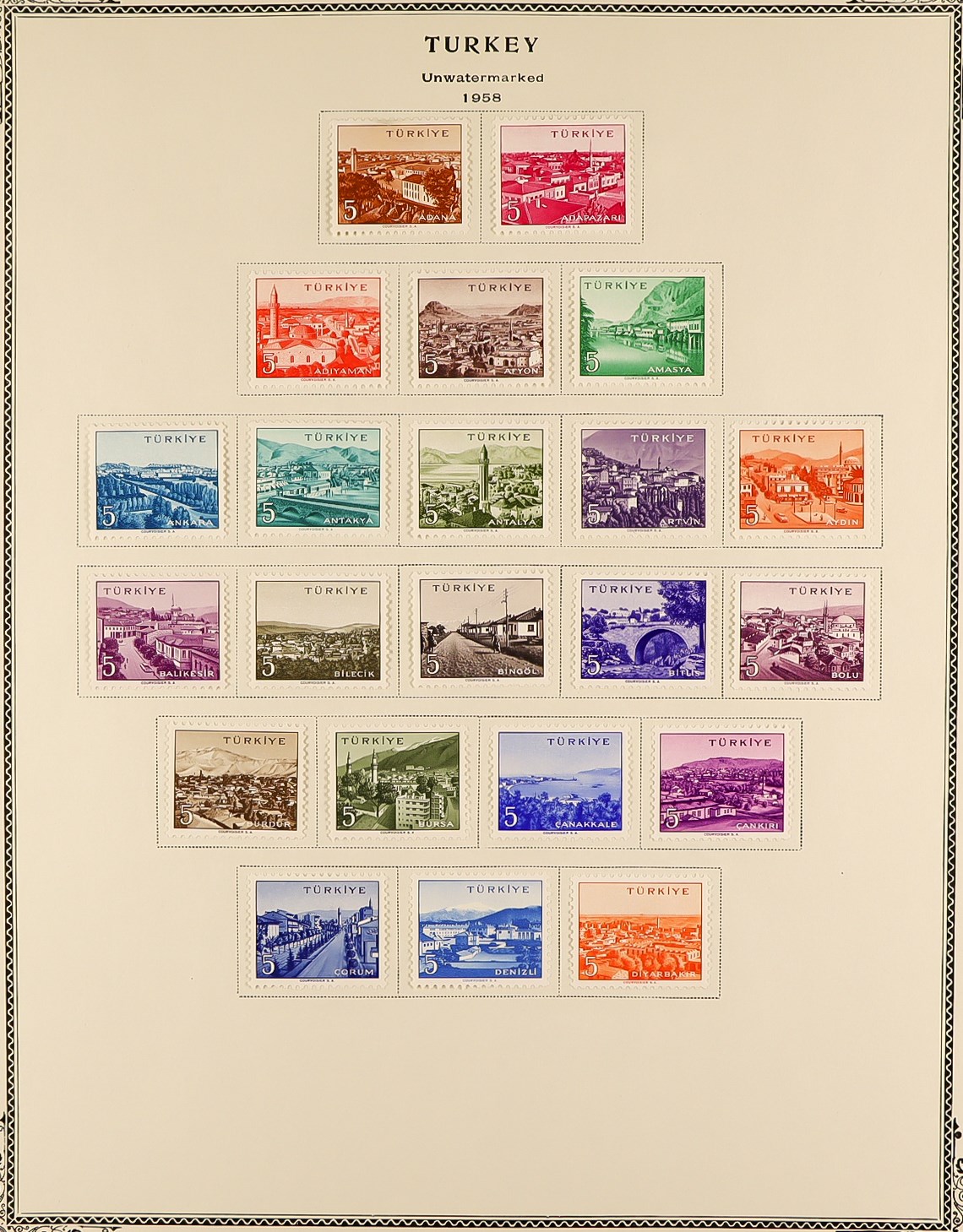 TURKEY 1863 - 1973 COLLECTION of approx. 1500 mint & used stamps in large 'Scott' Turkey album, note - Image 12 of 33