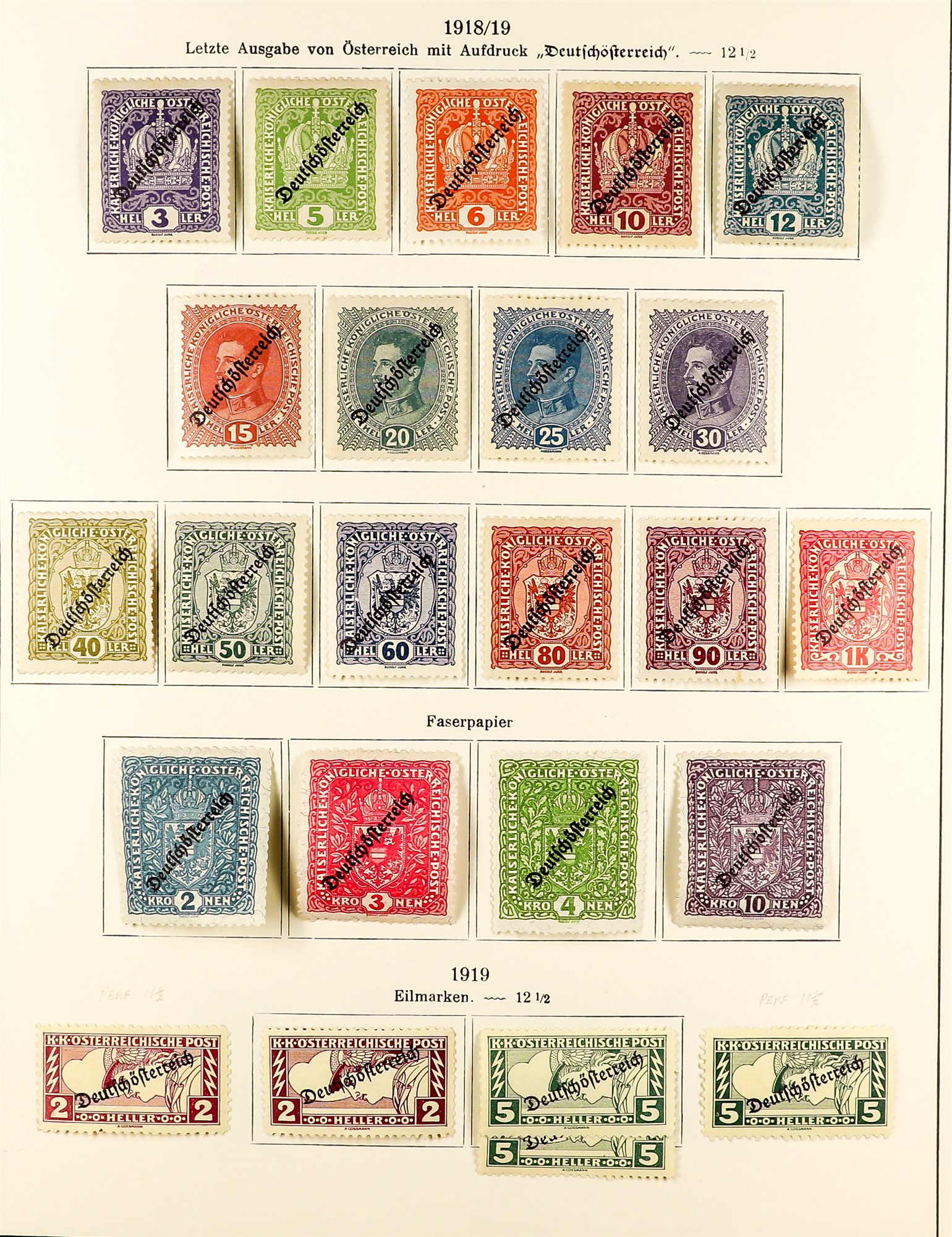 AUSTRIA 1918 - 1937 REPUBLIC COLLECTION of chiefly mint / never hinged mint sets in album incl - Image 2 of 22