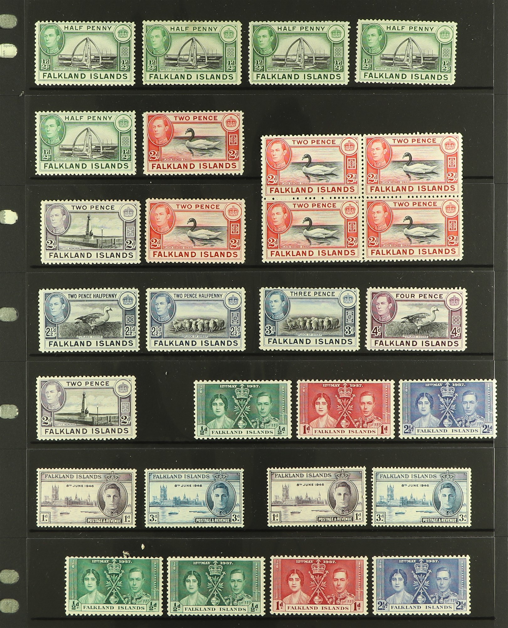 FALKLAND IS. 1891 - 1990's MINT / MOSTLY NEVER HINGED MINT ASSORTMENT of stamps on protective pages, - Image 7 of 11