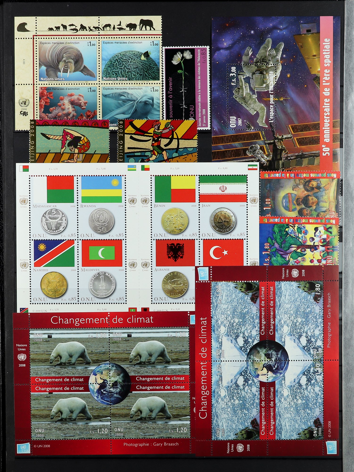 UNITED NATIONS GENEVA 1969 - 2015 NEVER HINGED MINT COLLECTION from Yvert 1 to 941, also miniature - Image 7 of 21