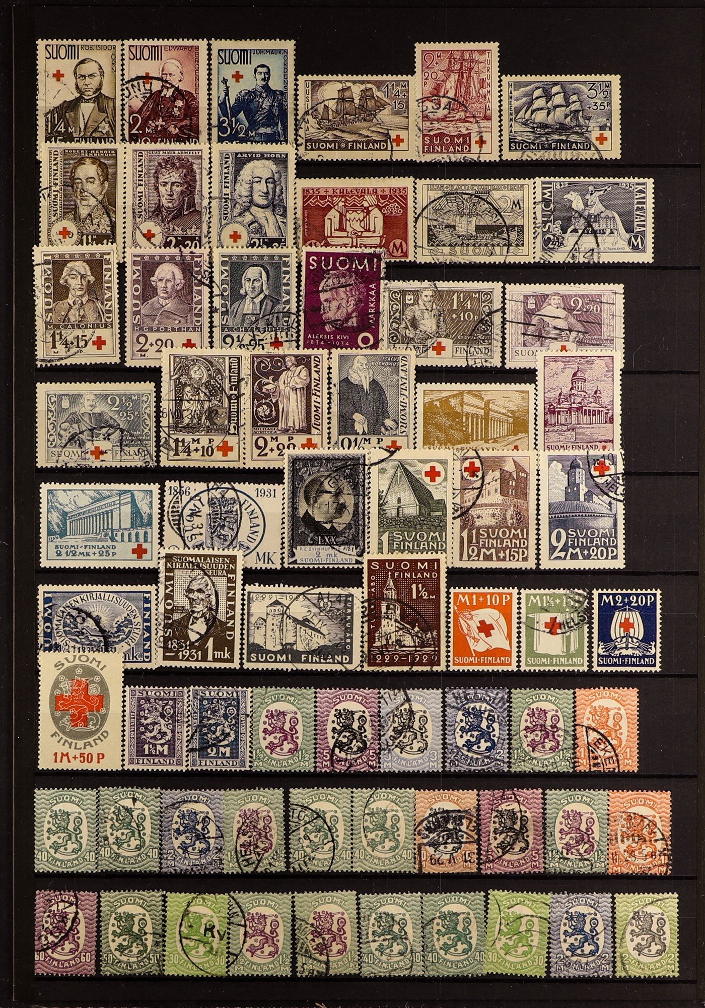 FINLAND 1860 - 2010's ACCUMULATION IN CARTON of mint / never hinged mint & used stamps and miniature - Image 17 of 34