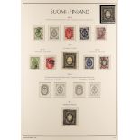 FINLAND 1901 - 1962 fine used collection on Finland hingeless album pages, Michel stc € 2000+ (