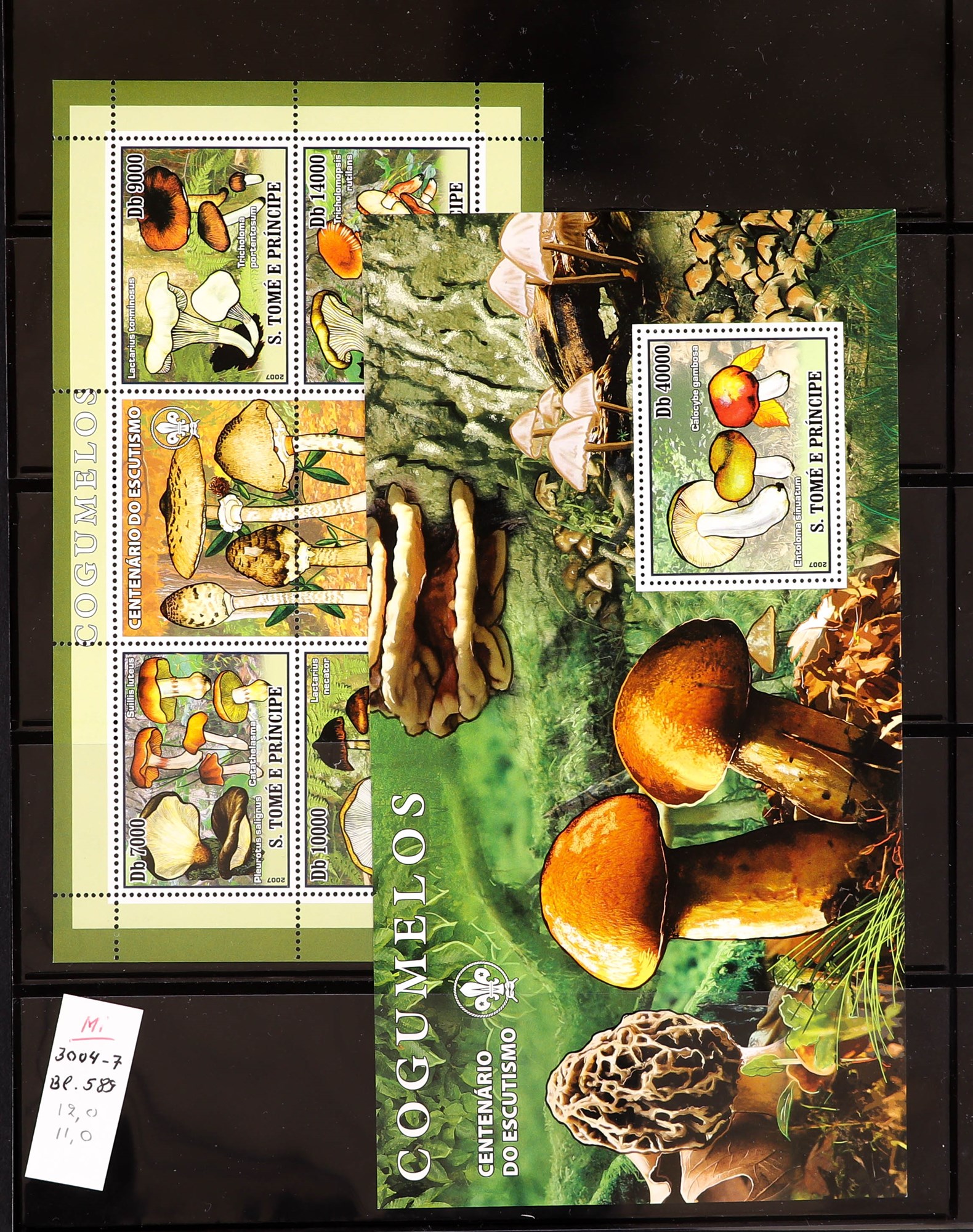 PORTUGUESE COLONIES FUNGI STAMPS OF ST THOMAS & PRINCE ISLANDS 1984 - 2014 never hinged mint - Image 10 of 30