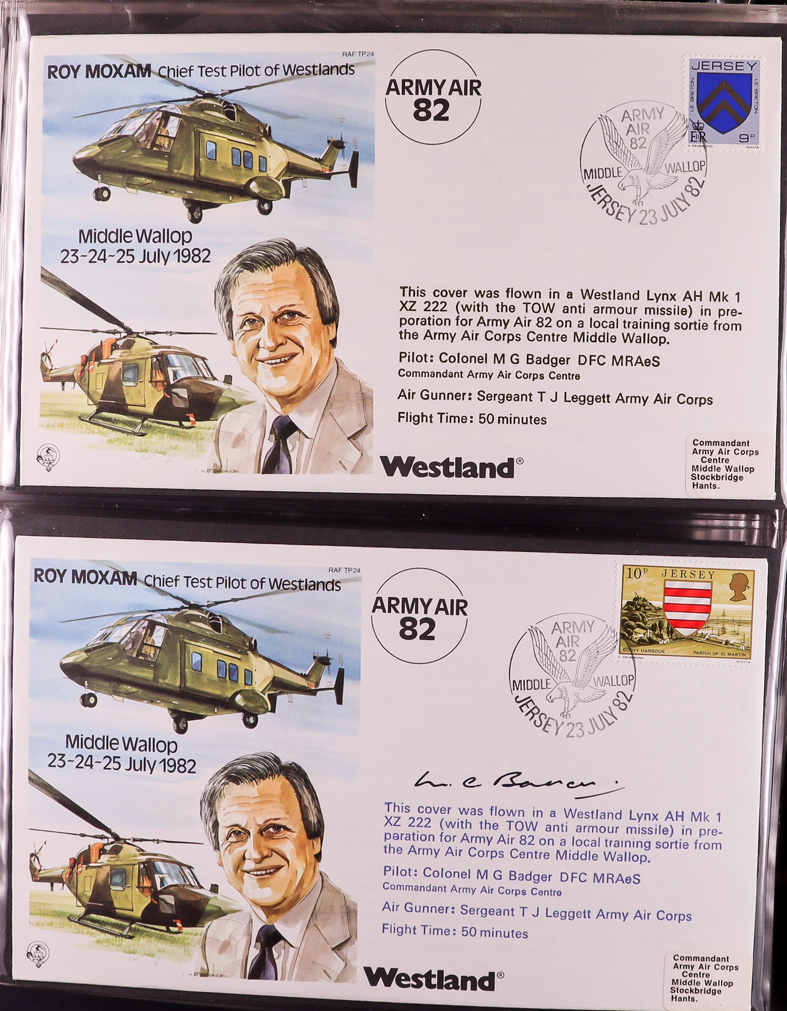 GB. COVERS & POSTAL HISTORY RAF 'TEST PILOT SERIES' COVERS collection, complete for numbers TP1 - - Image 9 of 11