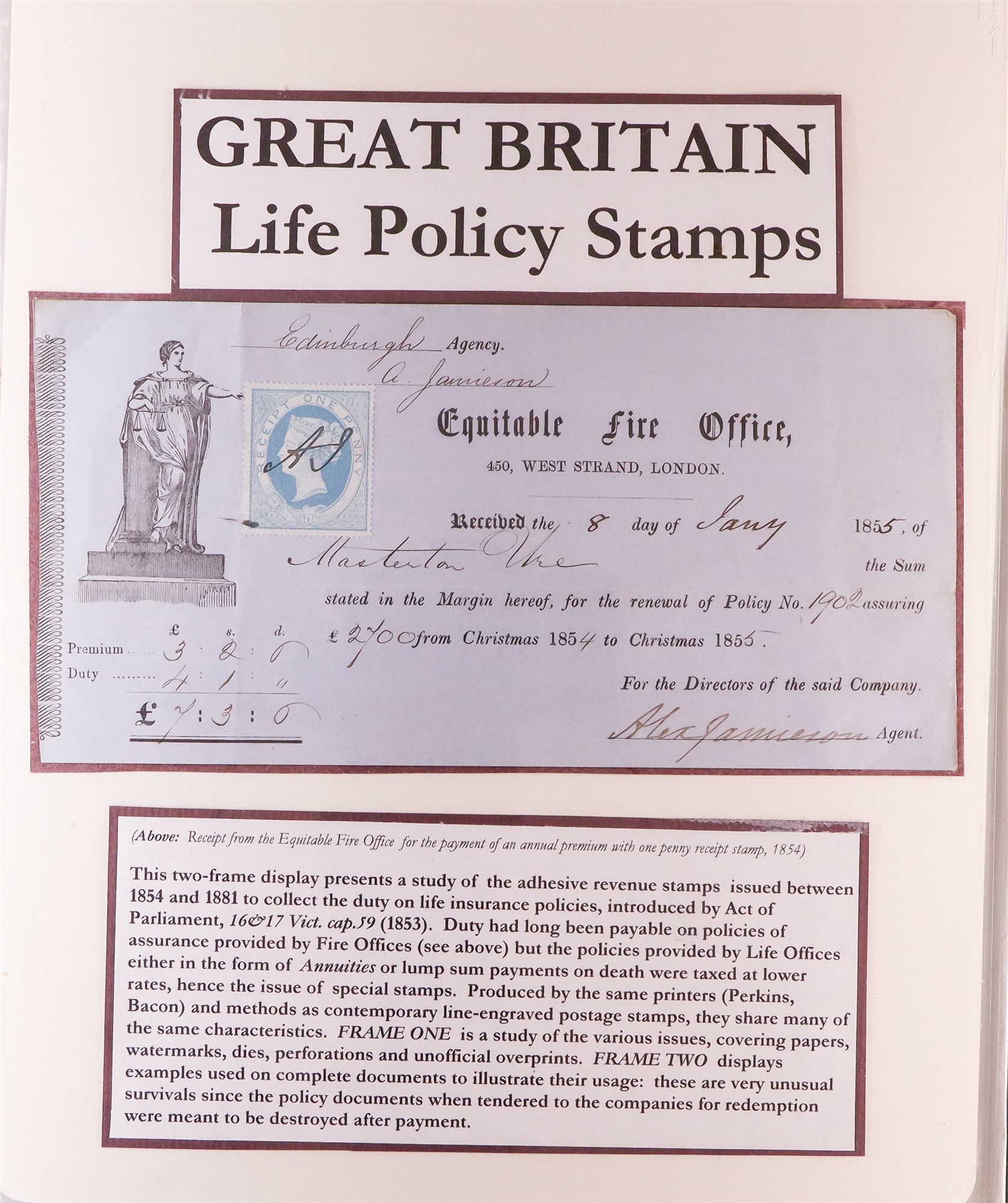 GREAT BRITAIN REVENUES - DOCUMENTS. A collection of chiefly Victorian period engraved documents (