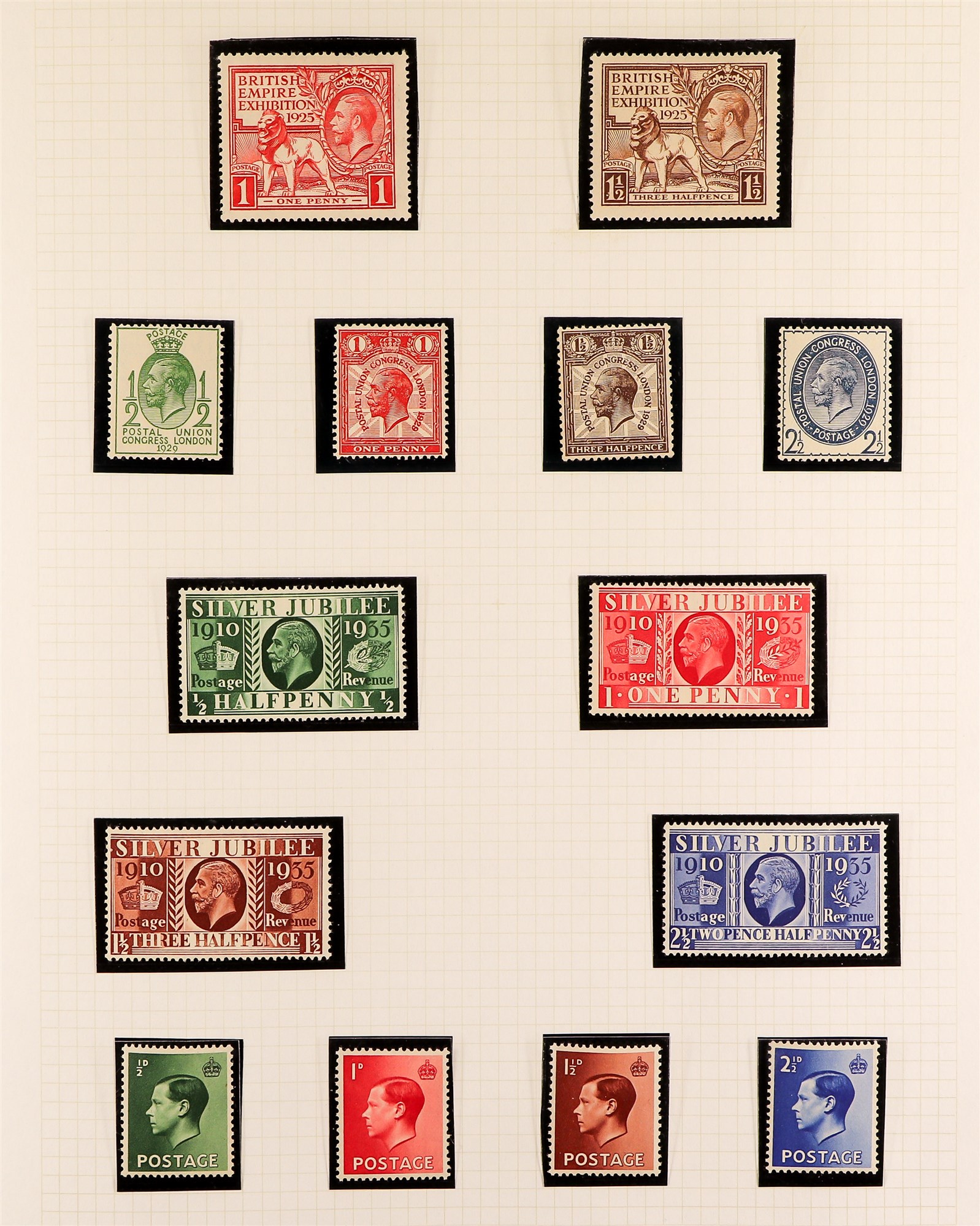 GREAT BRITAIN 1924-1982 MINT COLLECTION in hingeless mounts in two albums, later issues are never - Image 2 of 27