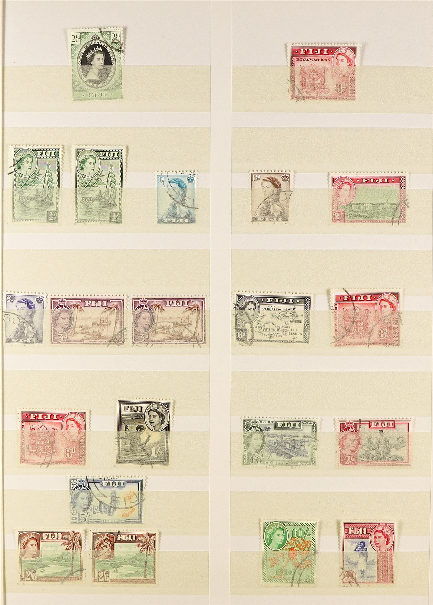 FIJI 1953 - 2000 COLLECTION of 800+ used stamps, near-complete for the period (SG 278 - 1096) with