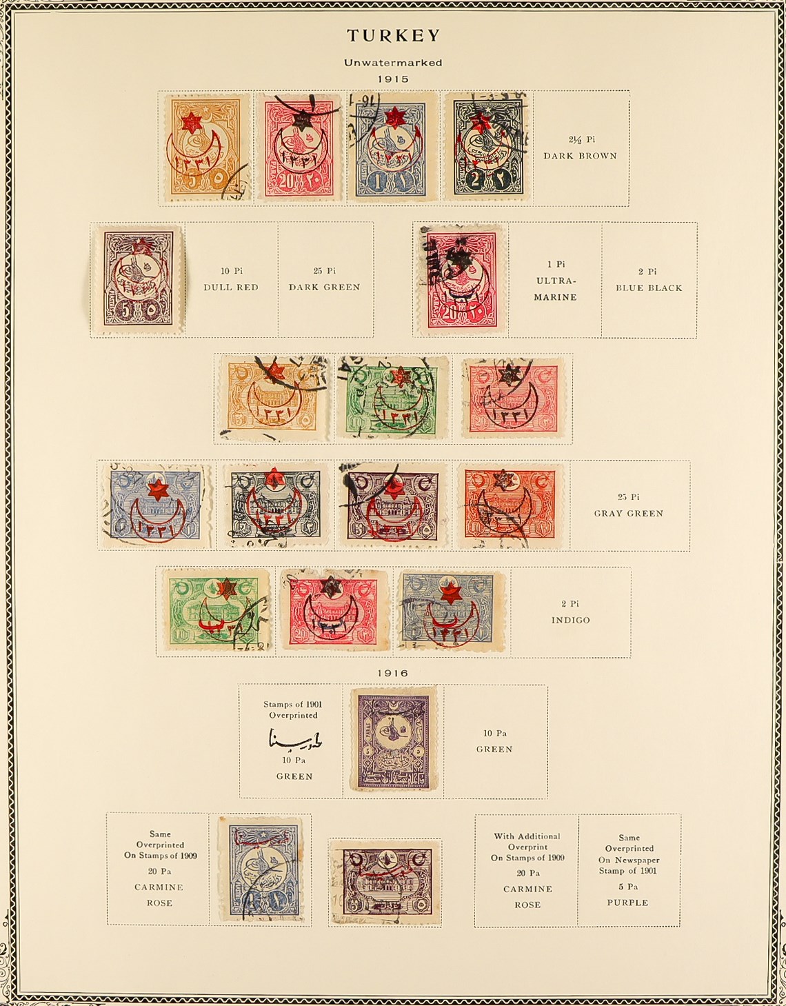 TURKEY 1863 - 1973 COLLECTION of approx. 1500 mint & used stamps in large 'Scott' Turkey album, note - Image 6 of 33