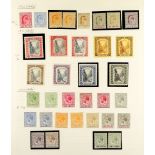 BAHAMAS 1902 - 1935 COLLECTION of 54 mint stamps collection on album pages, note 1902-07 set to