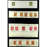 NEW ZEALAND 1907-08 REDUCED-SIZE PICTORIALS collection of 16 used stamps, note perf 14 set, perf