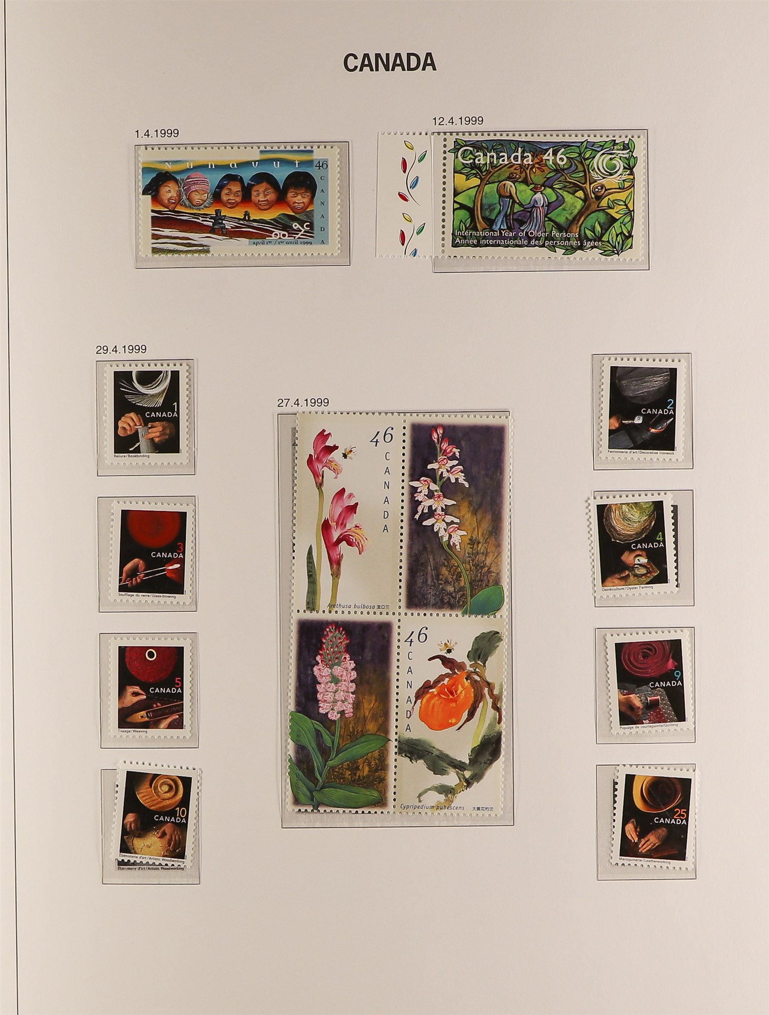 CANADA 1990 - 2002 NEVER HINGED MINT COLLECTION in DAVO Canada hingeless album, largely complete ( - Image 7 of 13