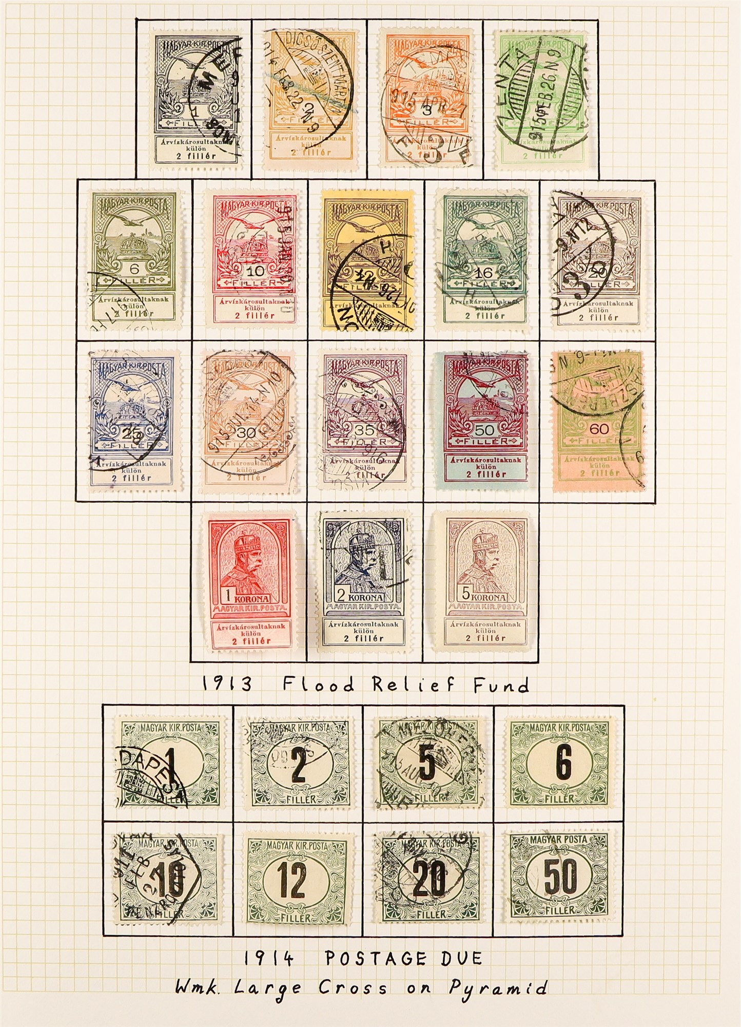 HUNGARY 1871 - 1944 COLLECTION of 1000+ mostly mint stamps, many sets, 'back of the book' with - Image 28 of 34