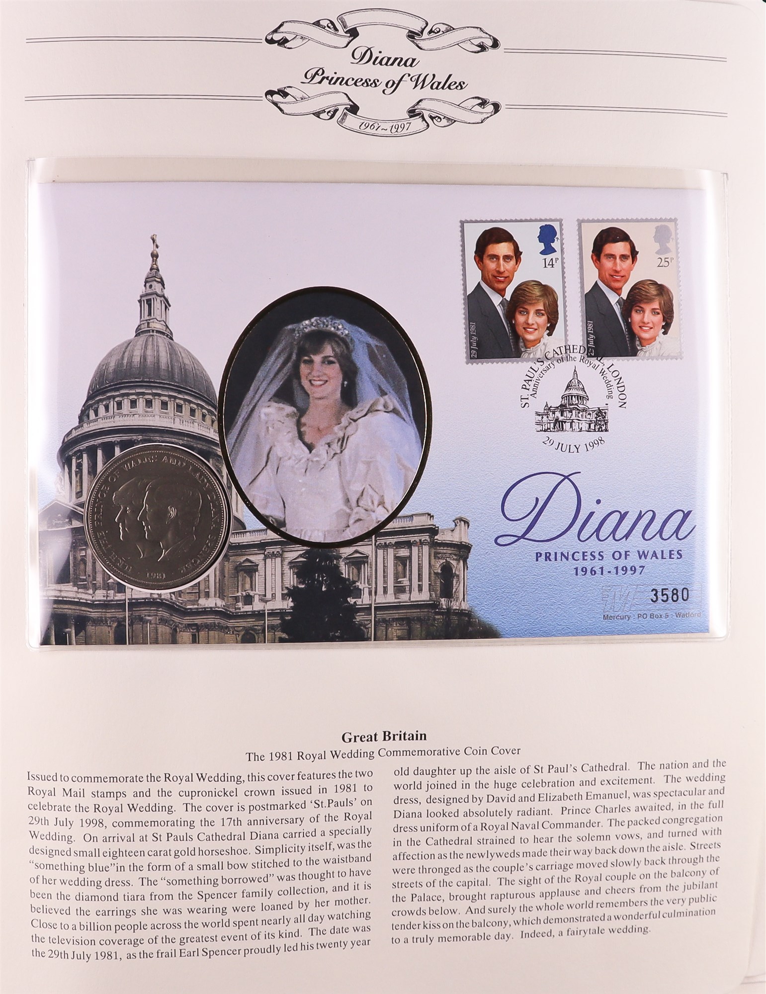 COIN COVERS Several collections in 6 albums of Mercury coin covers - The Royal Family 1996-2006 in - Image 4 of 7