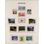 NEW ZEALAND 1967 - 2016 NEAR-COMPLETE COLLECTION in 5 SG Luxe hingeless albums (in slipcases) to
