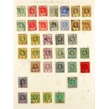 NIGERIA 1914 - 1932 COLLECTION of around 75 used stamps on album pages, note 1914-27 values with