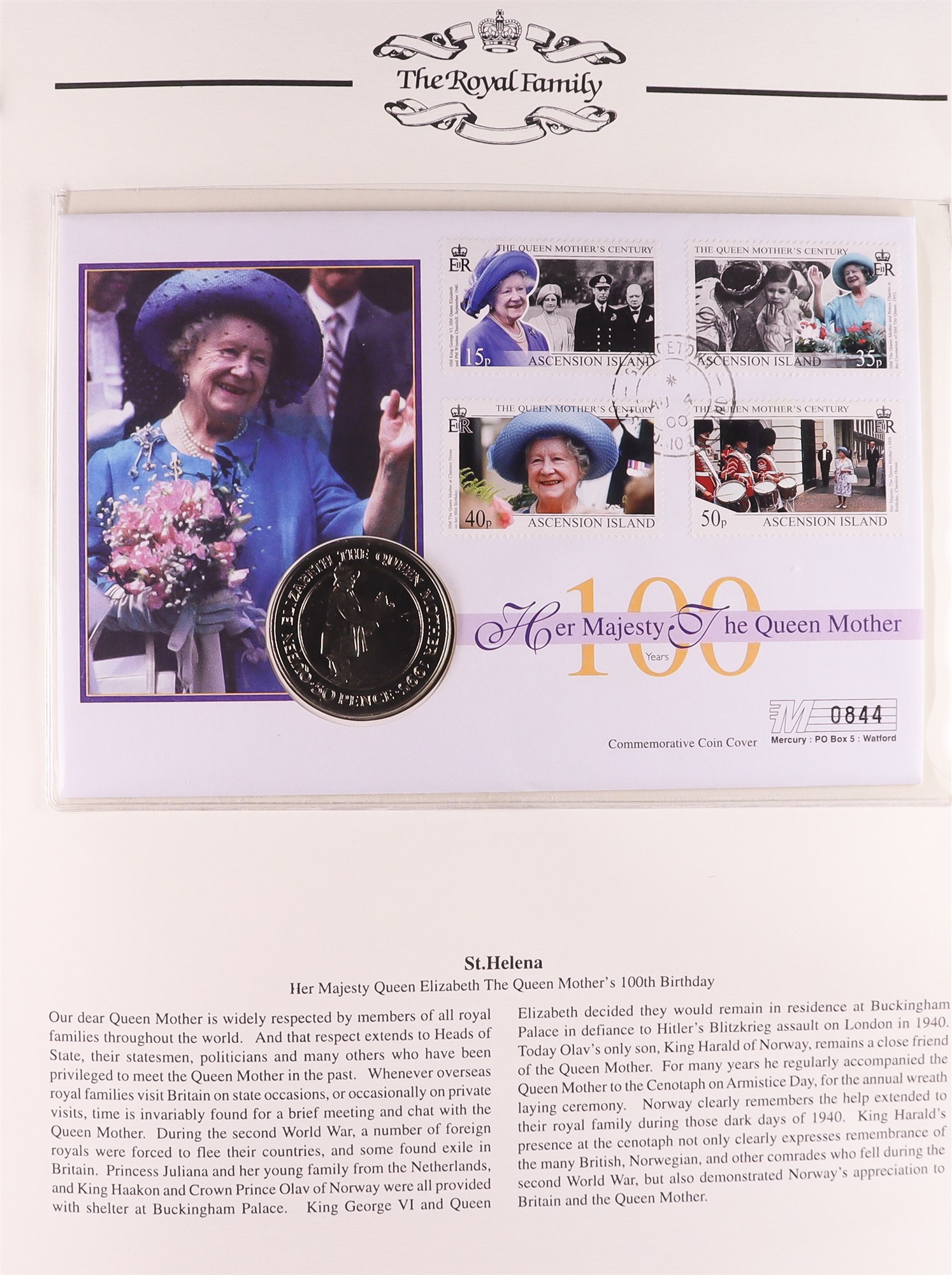 COIN COVERS Several collections in 6 albums of Mercury coin covers - The Royal Family 1996-2006 in - Image 6 of 7