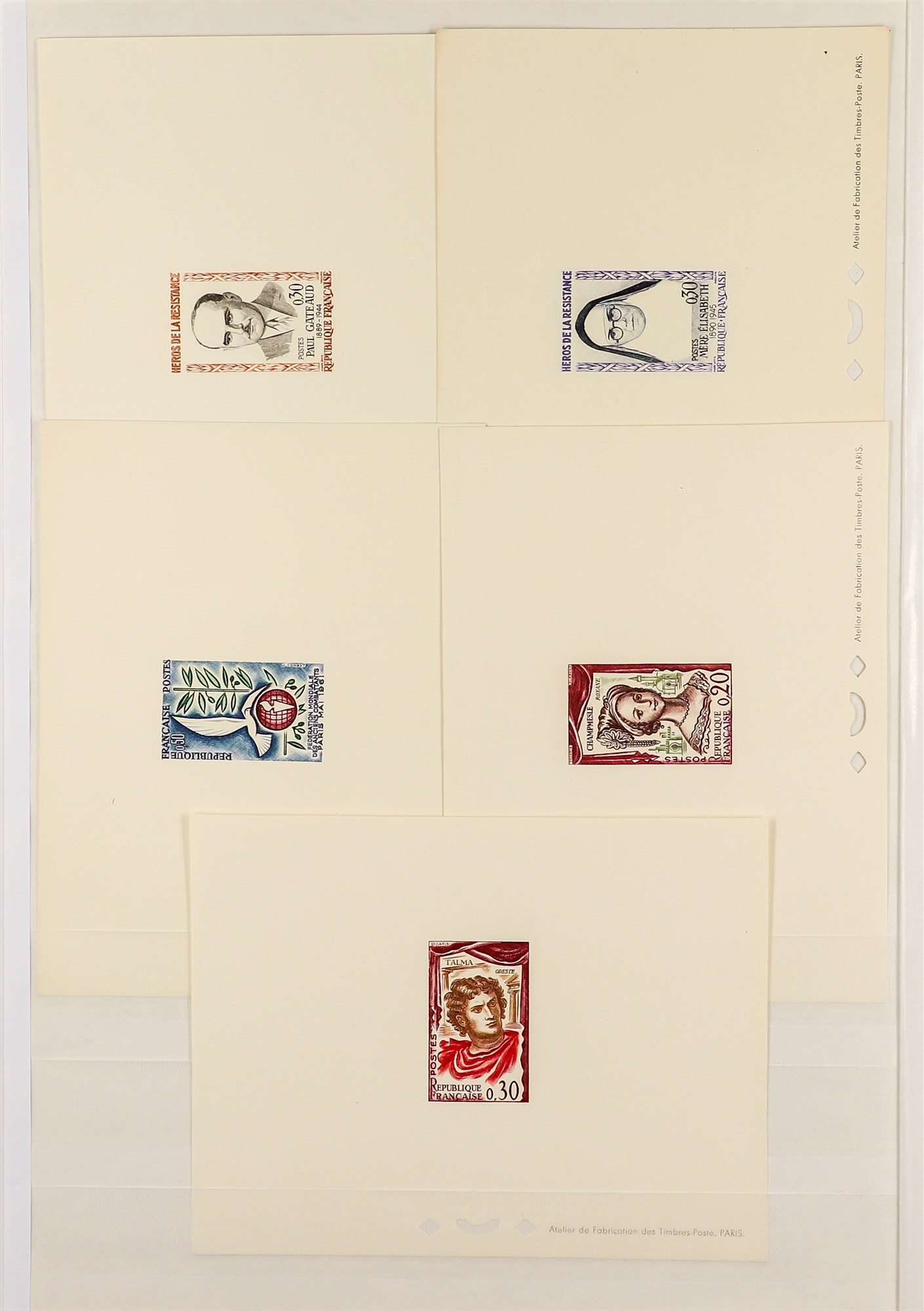 FRANCE 1960 - 1963 EPREUVES DE LUXE collection of 48 items incl 1960 Annexation of Nice and Savoy - Image 6 of 10