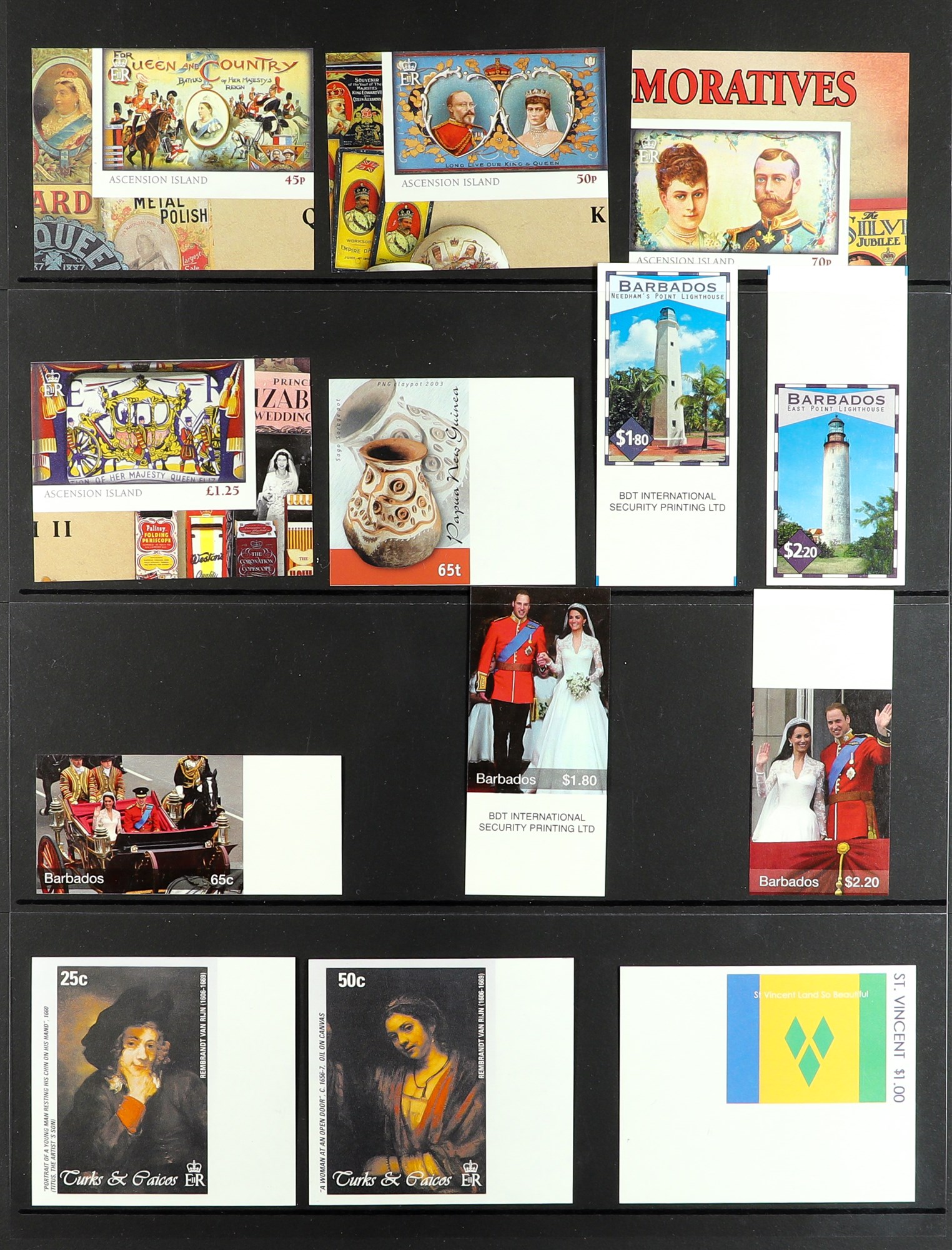 COLLECTIONS & ACCUMULATIONS COMMONWEALTH IMPERF PROOFS. 2000 - 2016 sets from Ascension Is, Bahamas, - Image 3 of 3