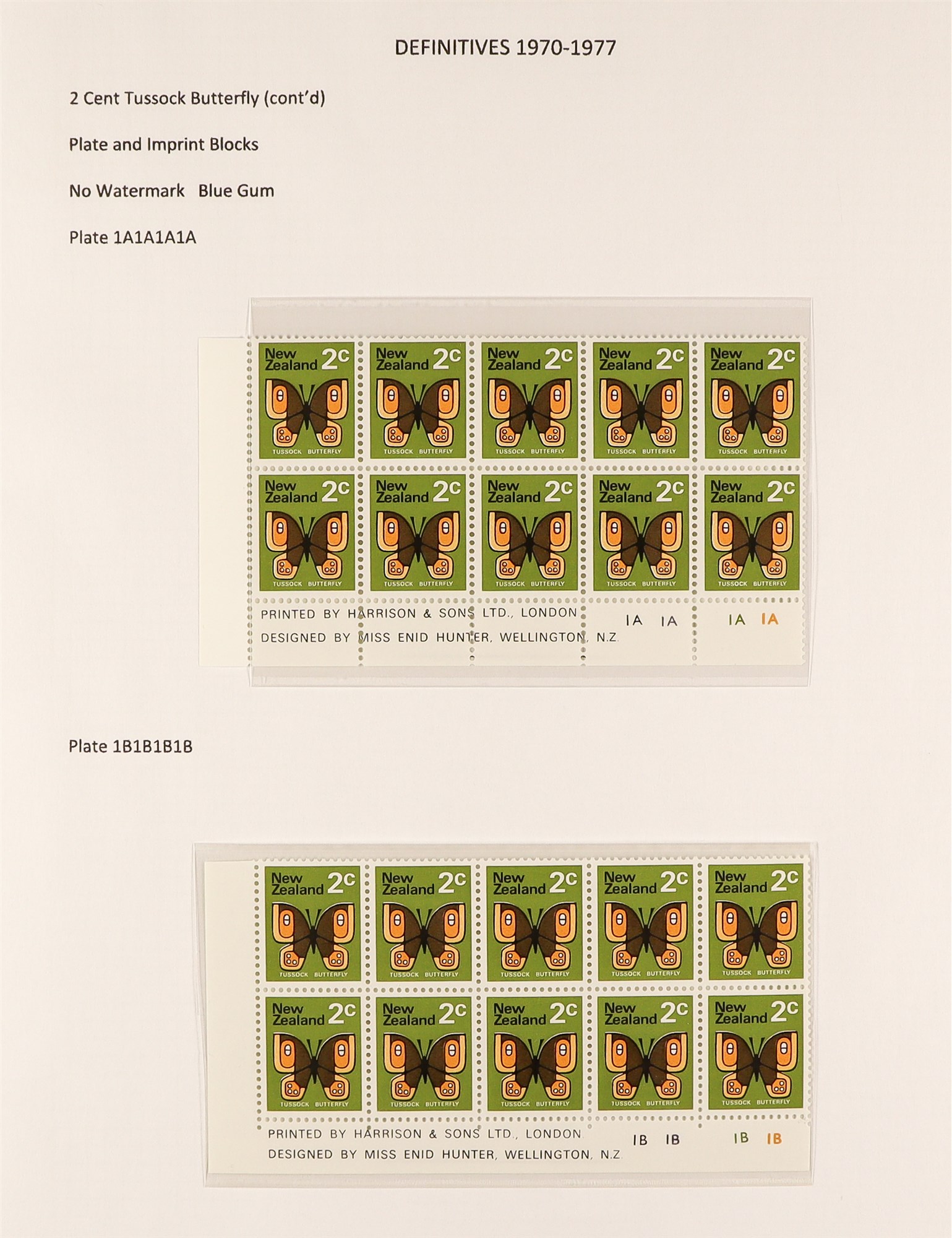 NEW ZEALAND 1970 - 1976 PICTORIALS SPECIALIZED COLLECTION of 110+ never hinged mint plate + - Image 2 of 11