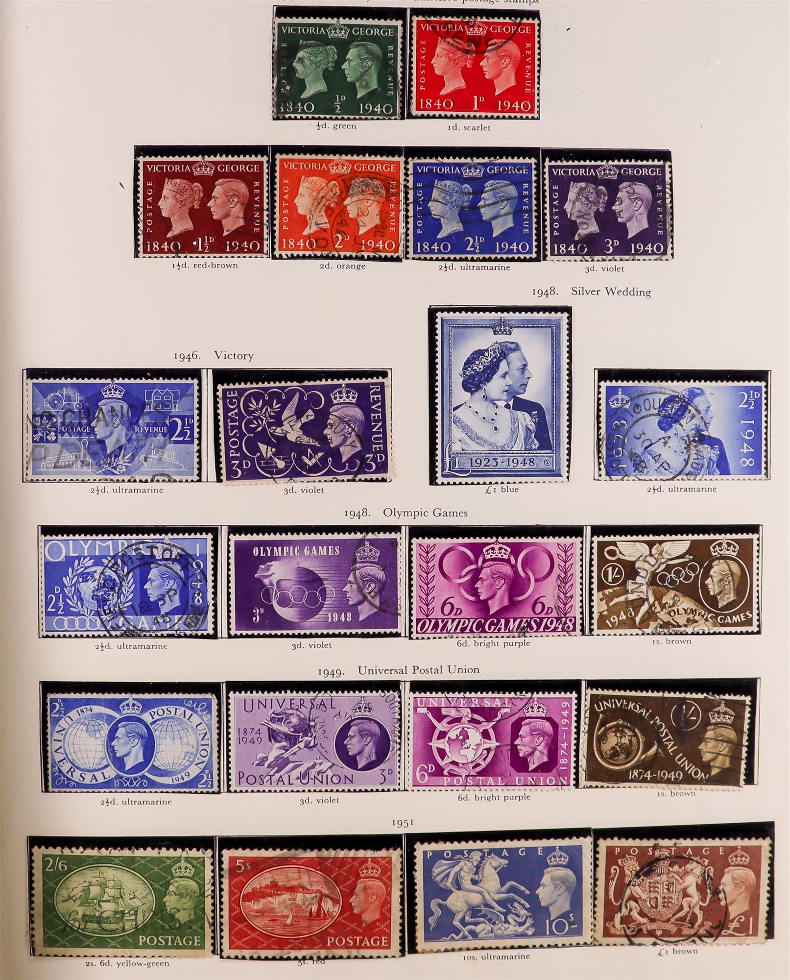 COLLECTIONS & ACCUMULATIONS BRITISH COMMONWEALTH 1936-1952 KGVI MOSTLY USED COLLECTION in Stanley - Image 3 of 7