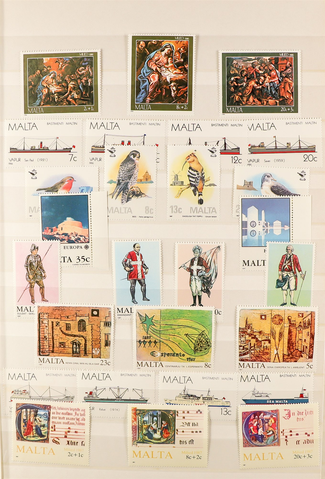 MALTA 1953 - 2013 NEVER HINGED MINT collection in 2 albums, appears complete for sets, miniature - Image 8 of 21