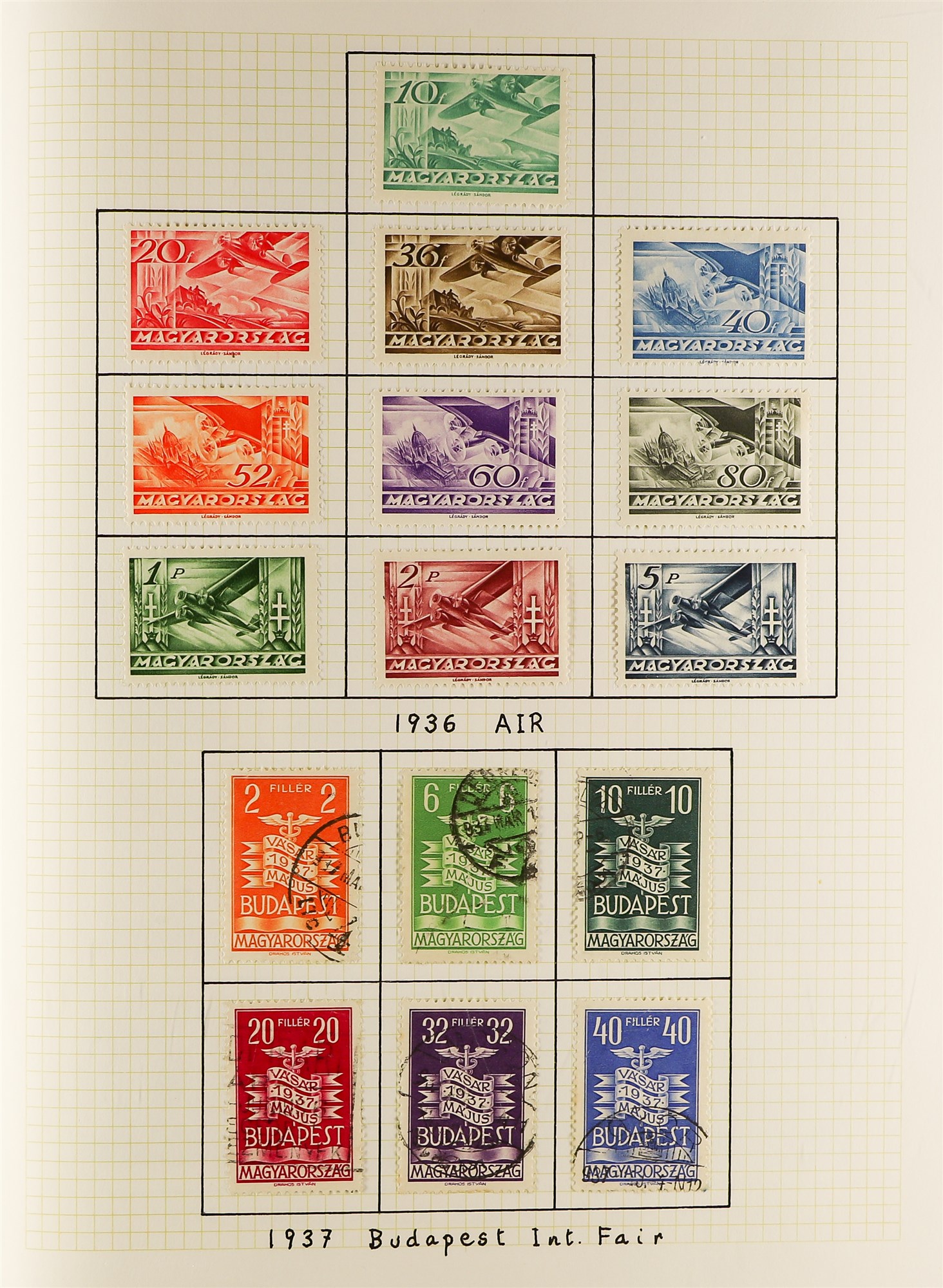 HUNGARY 1871 - 1944 COLLECTION of 1000+ mostly mint stamps, many sets, 'back of the book' with - Image 13 of 34