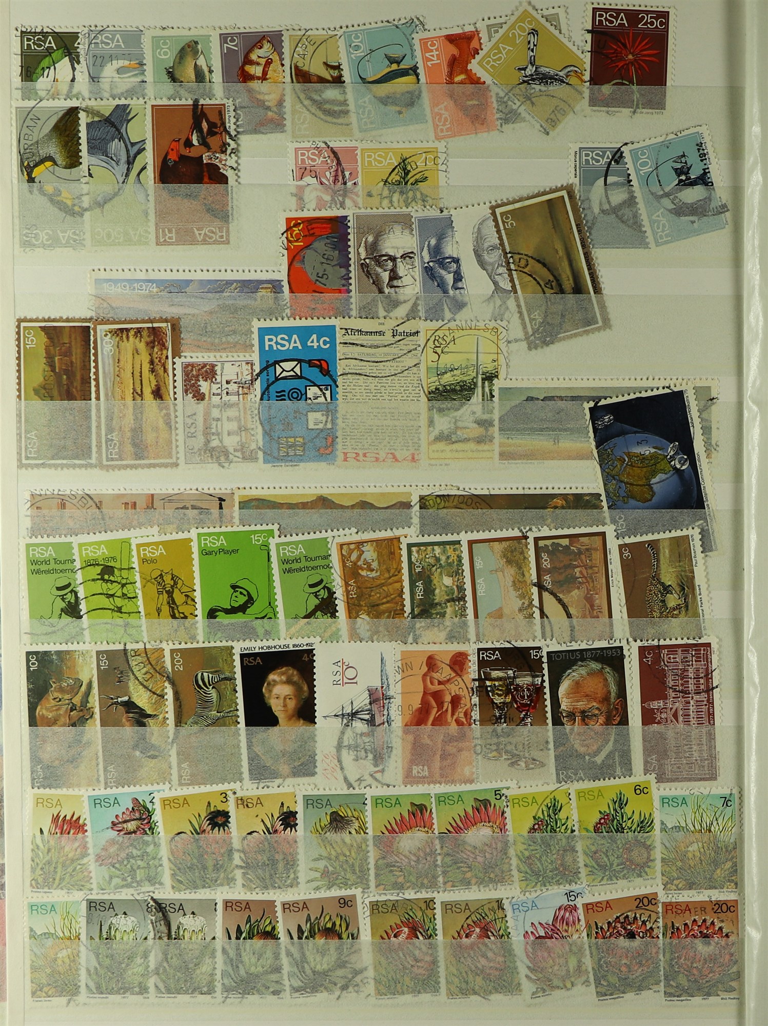 SOUTH AFRICA 1913 - 2000 COLLECTION / ACCUMULATION of 1500+ mint / never hinged mint & used stamps - Image 9 of 15