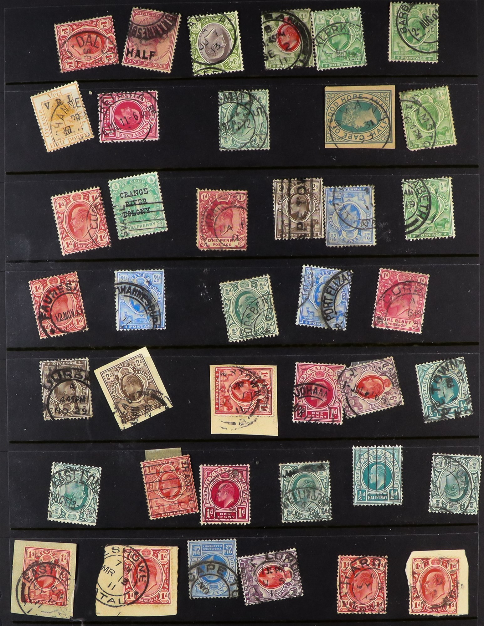 SOUTH AFRICA -COLS & REPS INTER-PROVINCIAL USE a collection of stamps from the various former