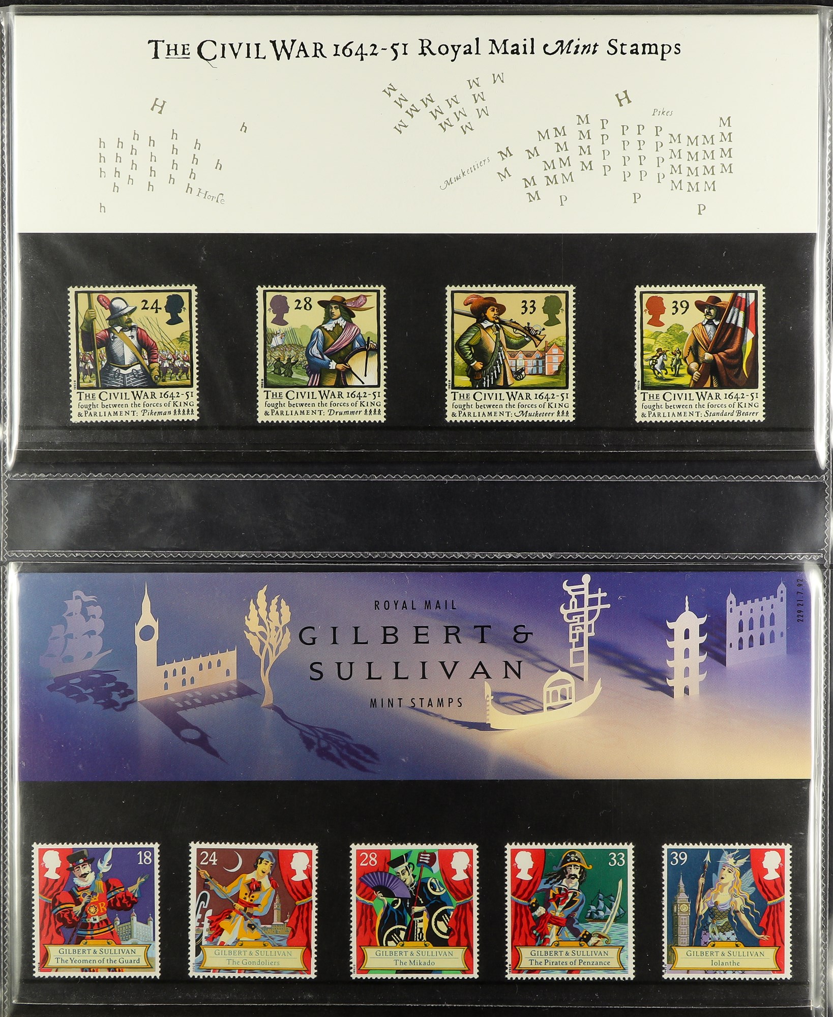 GB.ELIZABETH II 1989-2001 PRESENTATION PACKS in two albums, includes 1988 Castles set, 1993 £10 - Image 15 of 16