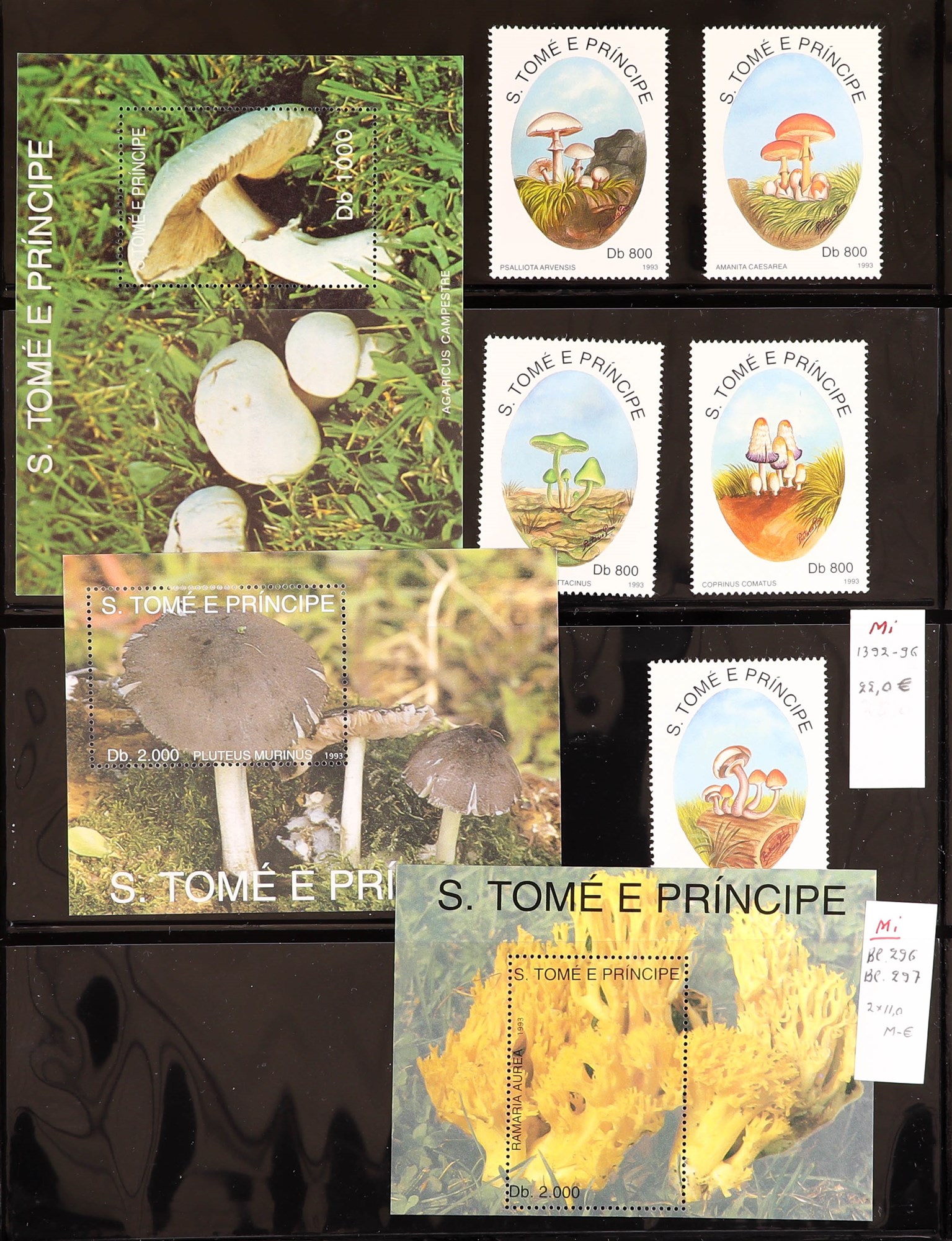 PORTUGUESE COLONIES FUNGI STAMPS OF ST THOMAS & PRINCE ISLANDS 1984 - 2014 never hinged mint - Image 15 of 30