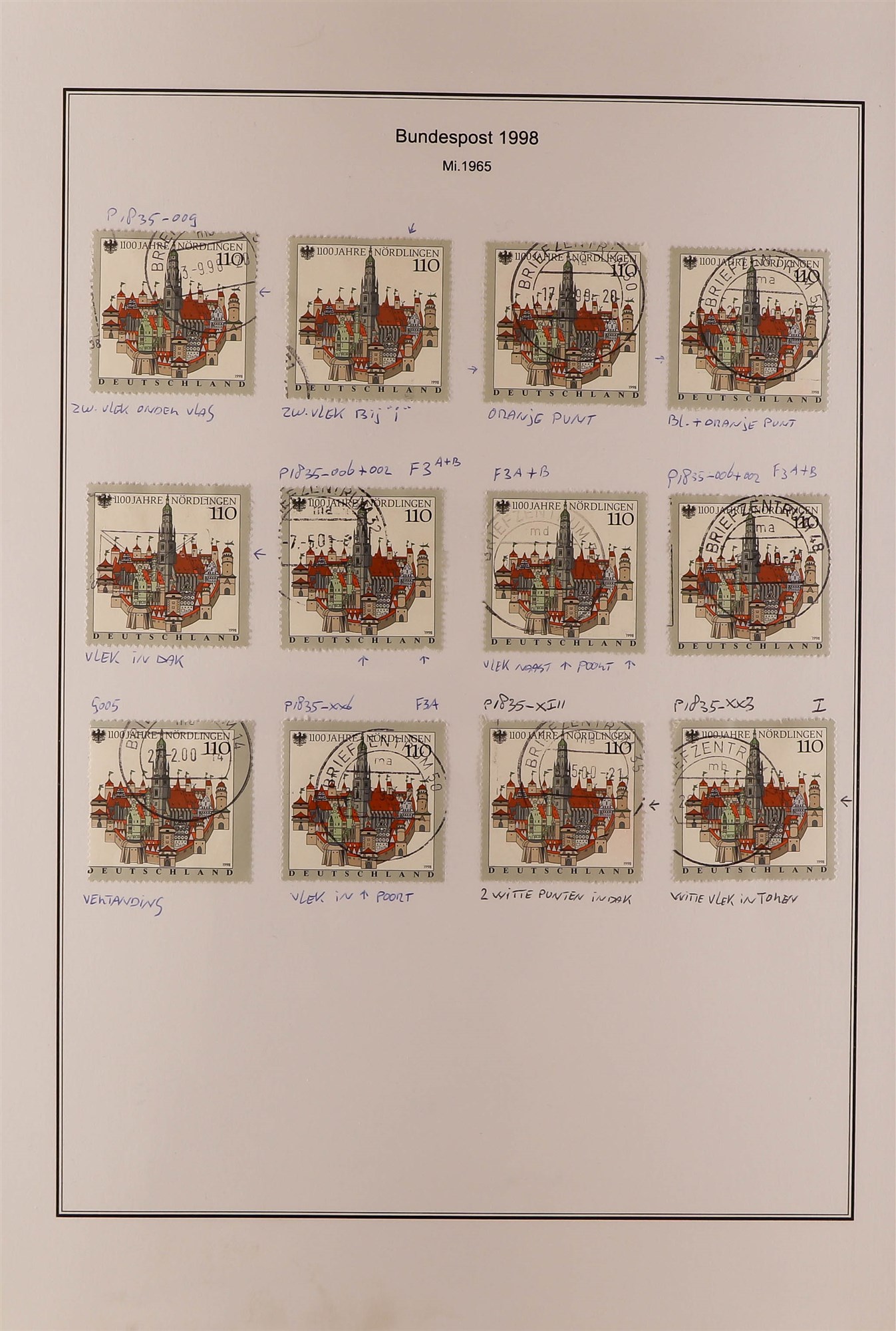 GERMANY WEST 1996 - 1999 SPECIALIZED COLLECTION of over 2000 mint, never hinged mint and used - Image 14 of 35