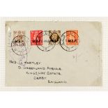 BR. OCC. ITAL. COL. M.E.F. 1943 - 1949 COVERS nicely written up collection of 19 items on album