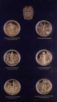 WINSTON CHURCHILL CENTENARY GOLD PLATED SILVER MEDALS Collection of 24 medals in special album.