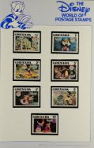 COLLECTIONS & ACCUMULATIONS DISNEY 1980's world never hinged mint collection in special hingeless