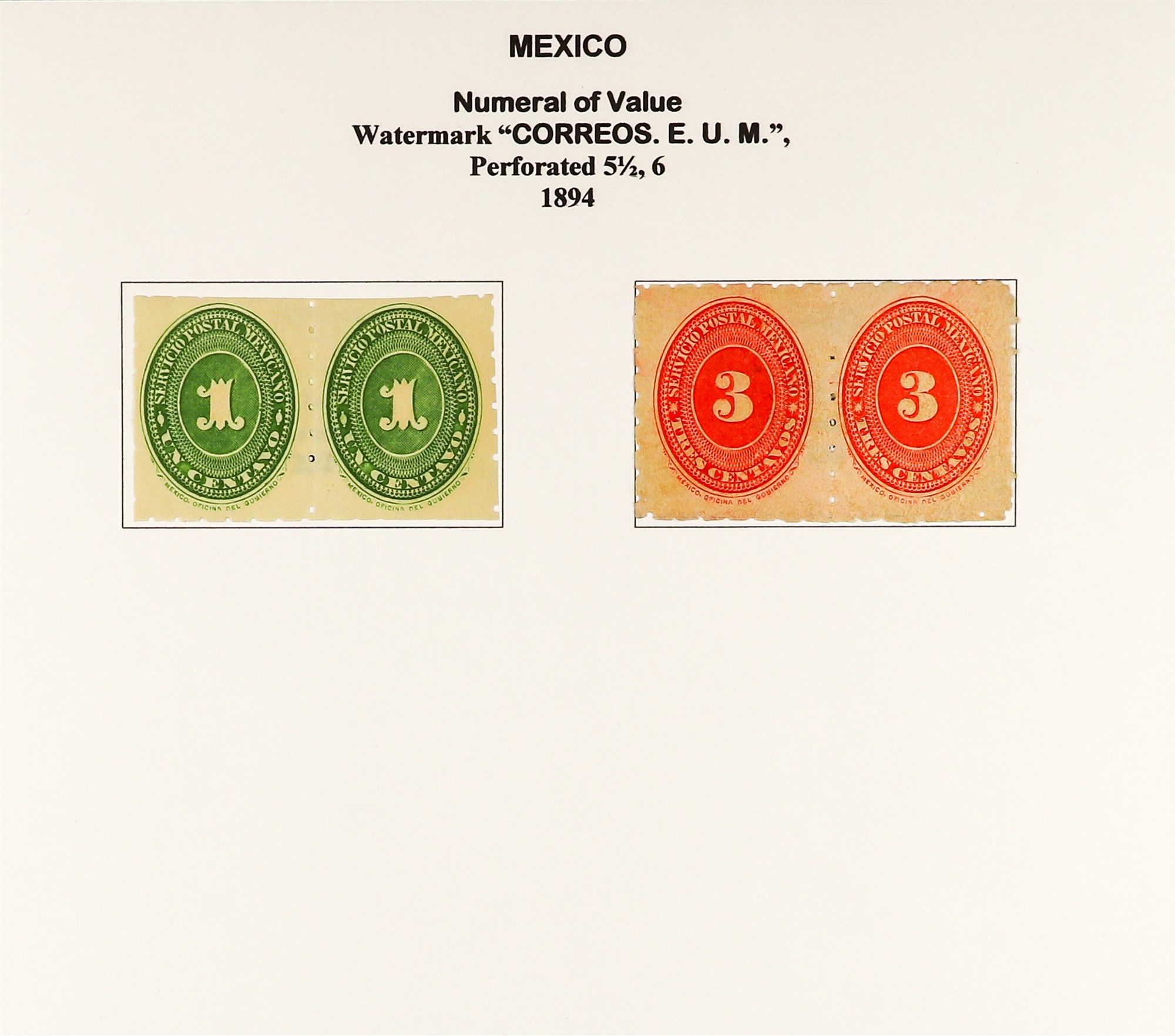 MEXICO 1872 - 1910 EXTENSIVE COLLECTION of over 300 mint & used stamps with a degree of - Image 25 of 32
