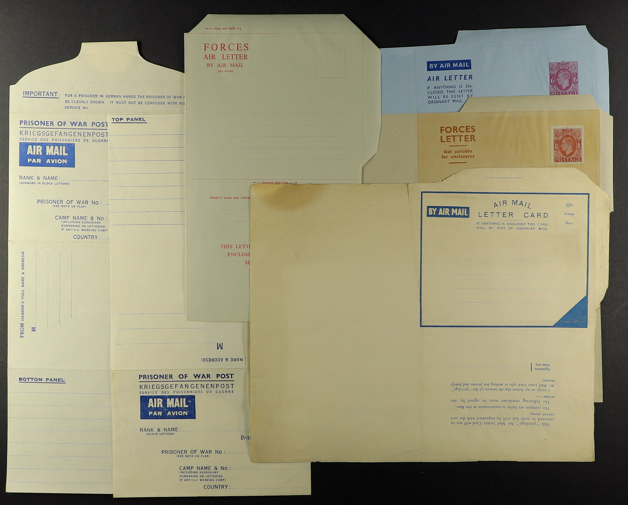 GB. COVERS & POSTAL HISTORY AEROGRAMME COLLECTION 1940s - 1980s. A duplicated lot with approximately