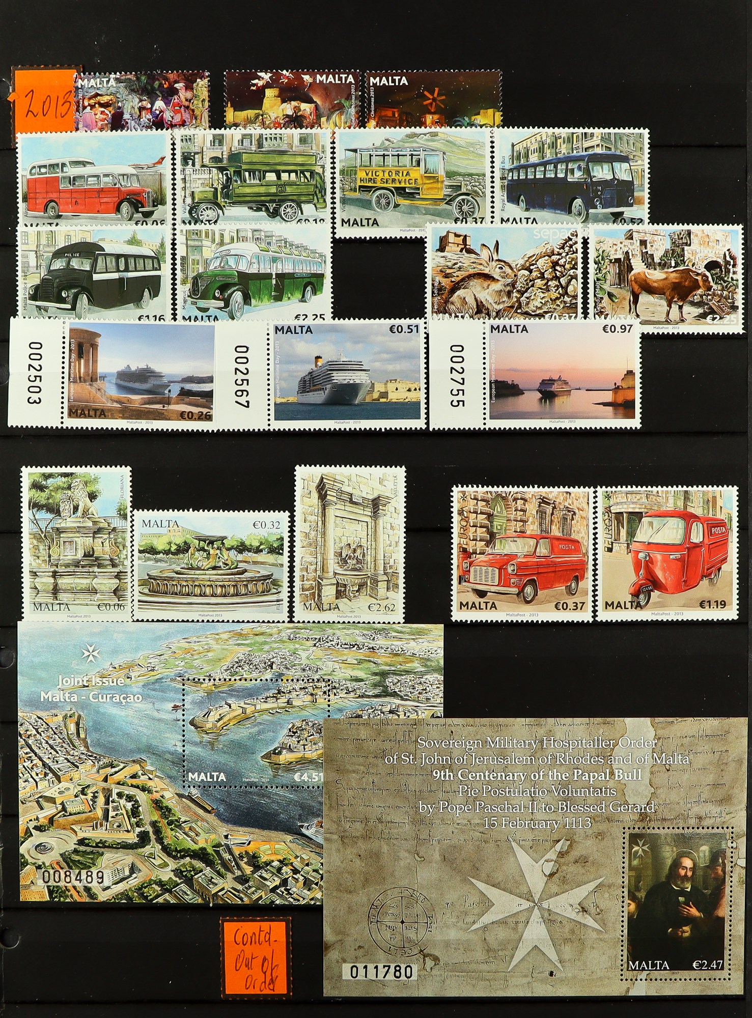 MALTA 1953 - 2013 NEVER HINGED MINT collection in 2 albums, appears complete for sets, miniature - Image 13 of 21