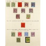 FIJI 1903 - 1935 COLLECTION of 63 used stamps on pages, includes 1903 set to 1s, 1906-12 set to