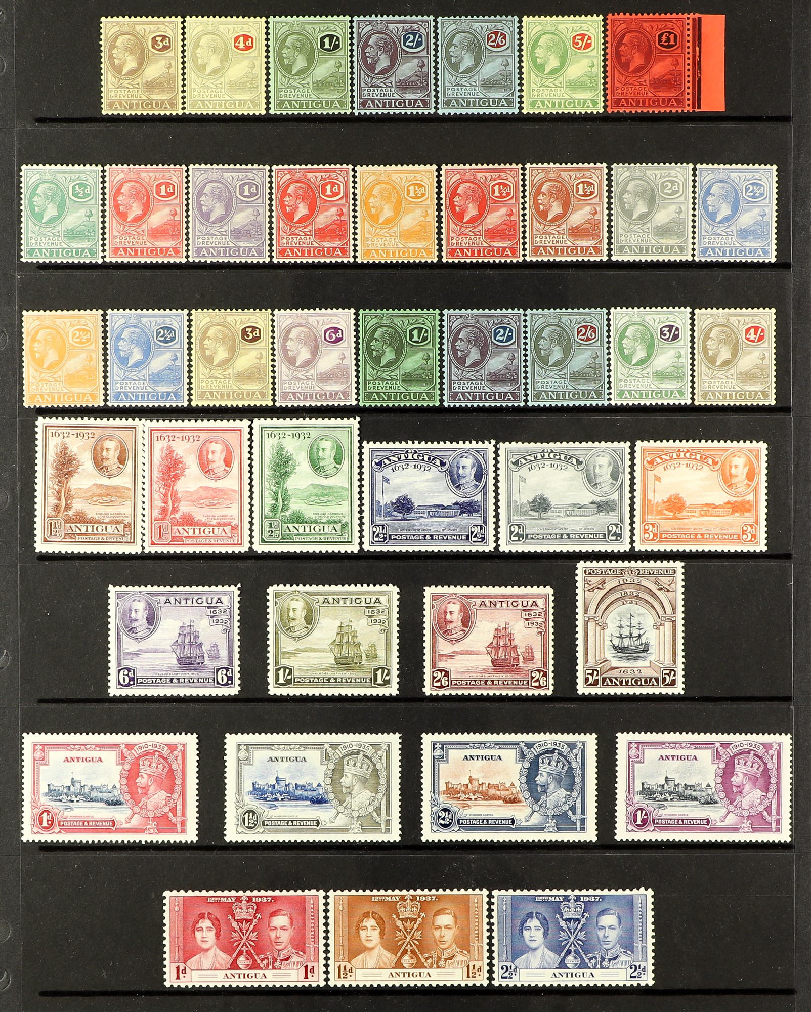 ANTIGUA & BARBUDA 1882 - 1951 MINT COLLECTION on protective pages, note 1903-07 set, 1908-17 set, - Image 2 of 3