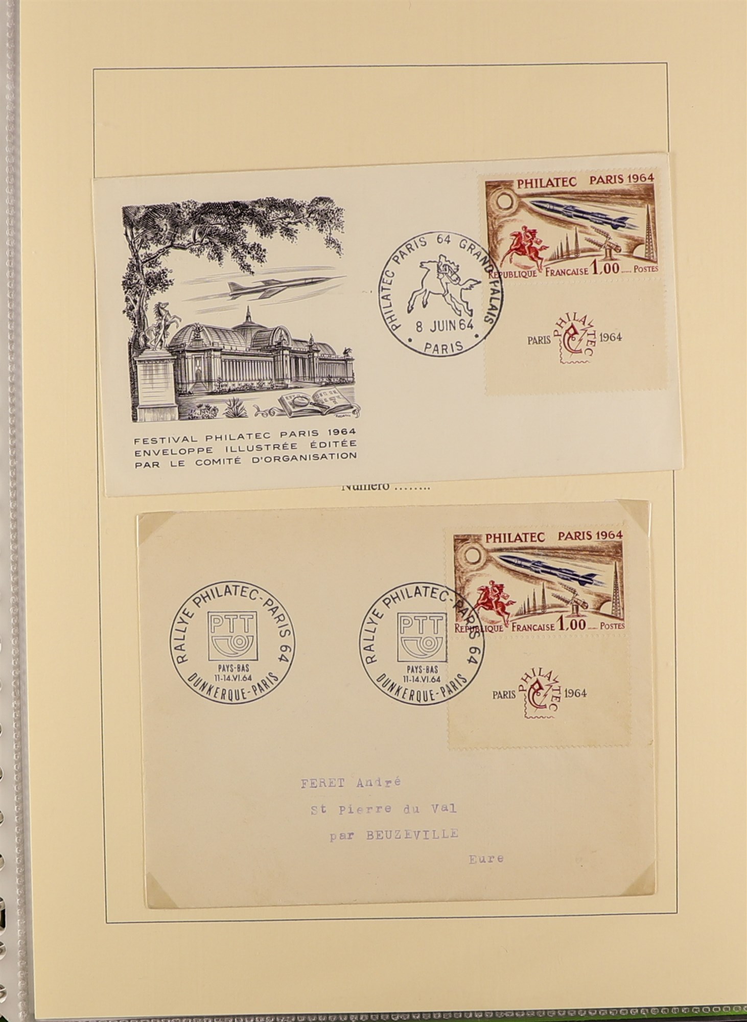 FRANCE 1960 - 1965 COVERS / CARDS COLLECTION of commemorative stamps on covers, cards, parcel labels - Image 11 of 24
