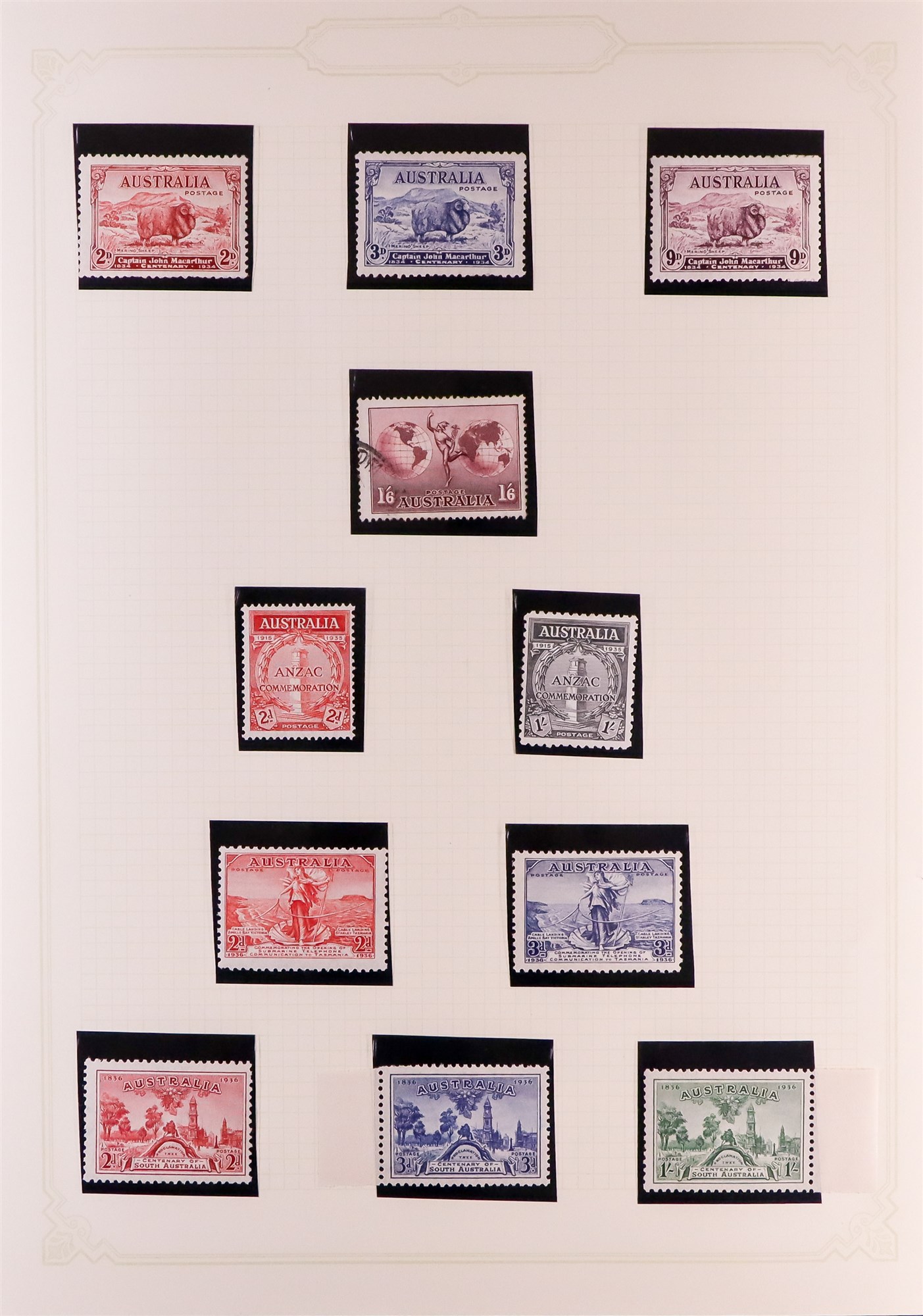 AUSTRALIA 1913 - 1936 VALUABLE MINT COLLECTION incl. 1913-14 1st Wmk Roos to 2s and 5s, 1918-23 to - Image 9 of 9