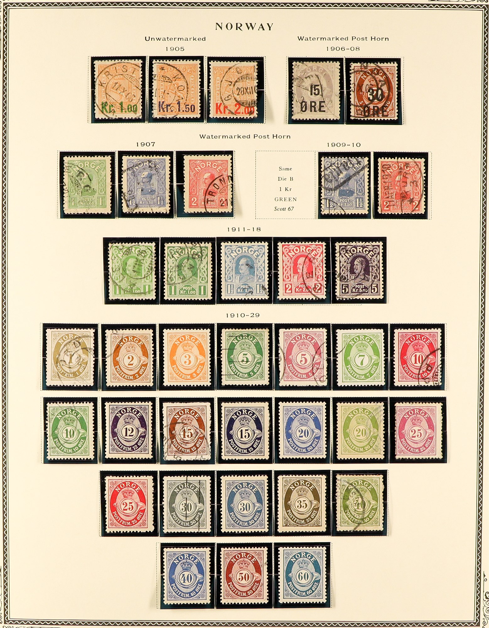 NORWAY 1855 - 1988 COLLECTION of stamps in Scott Specialty album (pages to 2002) of mint / never - Image 4 of 16